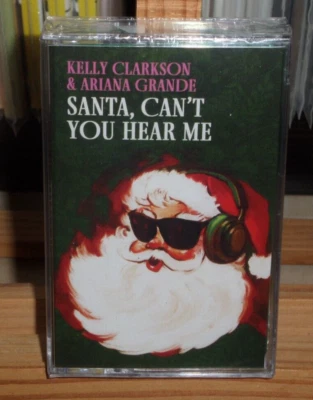 KELLY CLARKSON & ARIANA GRANDE SANTA CAN'T YOU HEAR ME CASSETE SINGLE - Image 1 of 4