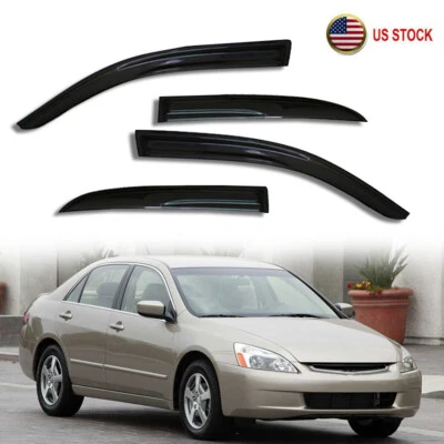 For Honda Accord Sedan 2003-2007 Window Visors Rain Guard Wind Deflector - Изображение 1 из 4