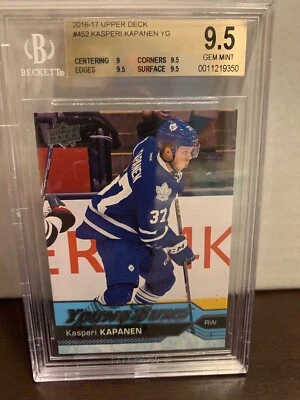 2016-17 Upper Deck Young Guns Kasperi Kapanen BGS 9.5 Leafs - Image 1 of 2