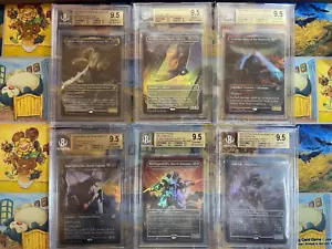 BGS 9.5 6 Slab FOIL Godzilla Collection Very Rare and hard to find! MTG Ikoria - Picture 1 of 2