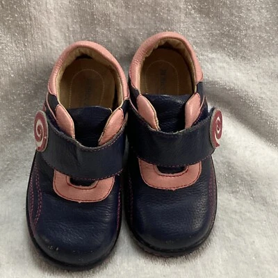 Robeez Tredz niño estadounidense talla 7 azul marino/rosa Foto 1 de 4