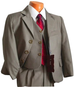 Babyanzug Jungen Anzug Baby Kinderanzug Taufe taupe/beige 3-6 Monate 68/74 NEU - Bild 1 von 8