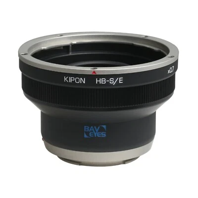KIPON 0.7x Optical Adapter Focal Reducer Put Hasselblad V Lens on Sony E Camera - Image 1 of 4