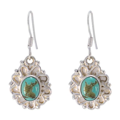 appealing Turquoise 925 Sterling Silver Multi Earring genuine wholesale US gift - Image 1 of 4