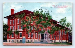 Postal CO 1910 Colorado Springs YMCA Edificio A4 - Imagen 1 de 2