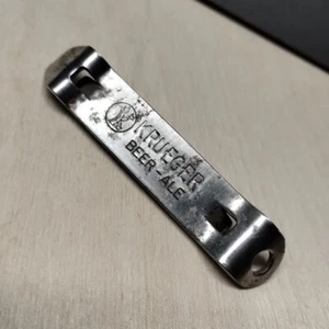 Small 3.5" Vintage Bottle Opener Krueger Newark NJ Church Key Beer Brewery Ale - Picture 1 of 6