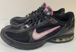 Nike Reax Revolution Black/Pink Womens Sneaker Size 7.5 333767-001 - Picture 1 of 6