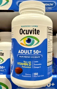Bausch & Lomb Ocuvite Adult 50+ Eye Vitamin & Mineral Supplement - 150 Softgels - Picture 1 of 3