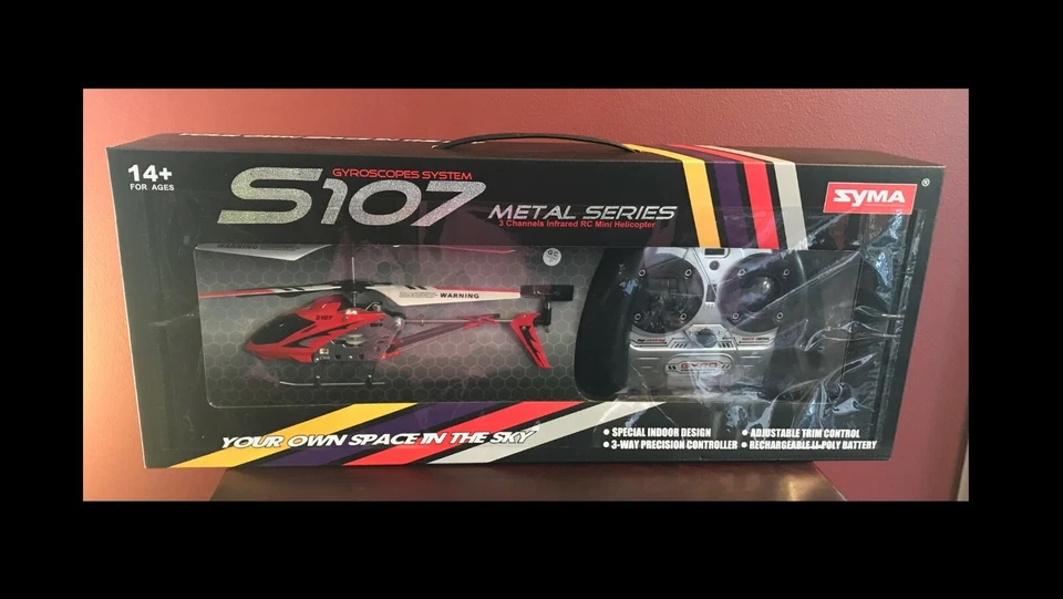 SYMA S107 GYROSCOPES SYSTEM METAL SERIES INFRARED RC MINI HELICOPTER  - Image 1 of 4