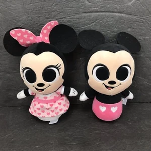 Funko Peluches Disney Minnie Mouse Edición Día de San Valentín Peluche Lote de 2 Usados - Imagen 1 de 8