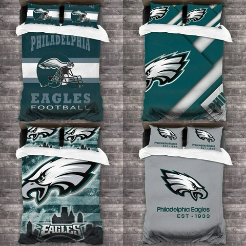 Philadelphia Eagles 3PCS Bedding Set Duvet/Quilt/Comforter Cover&Pillowcase Gift Cover