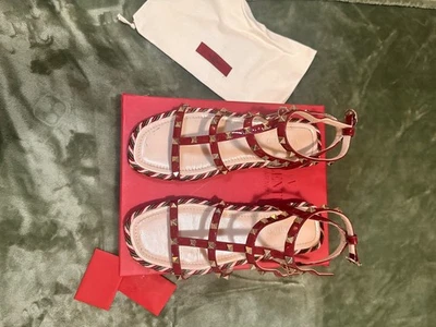 Valentino Garavani Mujer Rockstud Alpargata Cuña Talla 39 Foto 1 de 4