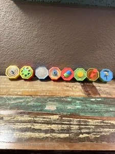 Set of 7 Shelcore Toys Action Stacks Plastic BlocksVtg. 1981 Baby Vtg. - Picture 1 of 8
