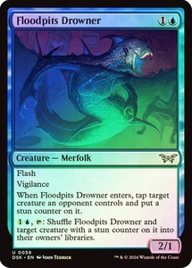 Floodpits Drowner - LP FOIL - Duskmourn: House of Horror DSK MTG - Picture 1 of 1