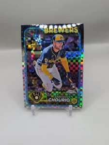 2024 Jackson Chourio X-Fractor Topps Chrome Rookie Card #161 Brewers RC - Imagen 1 de 2