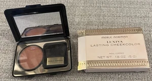 New In Box Merle Norman Luxiva Lasting Cheek Color Blush REAL COPPER .18 Oz - Picture 1 of 6