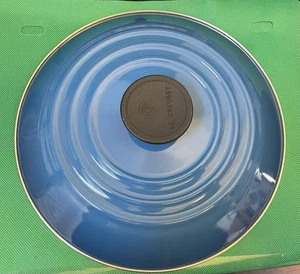 Le Creuset 9.25” Blue Round Steel Enamel Stockpot Replacement Lid Only - Picture 1 of 5