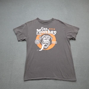 Gas Monkey Garage T-Shirt Men's Size Medium Graphic Short Sleeve Brown - Picture 1 of 12