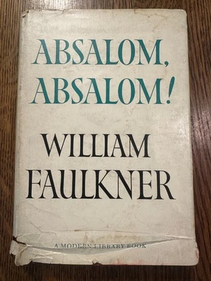 ABSALOM, ABSALOM! HC/DJ BOOK by WILLIAM FAULKNER, MODERN LIBRARY #271, 1964 Foto 1 de 4