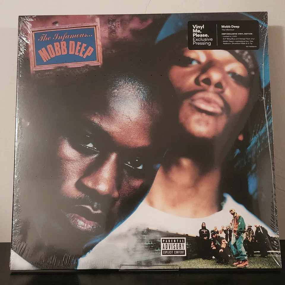 【 MOBB DEEP 】THE INFAMOUS - 2XLP BLUE & ORANGE HAZE VINYL RECORD - VMP #135/1000 - Image 1 of 3
