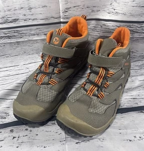 Merrell Boys 6.5 Hiking Boots Chameleon Access Mid Waterproof EUC - Picture 1 of 9