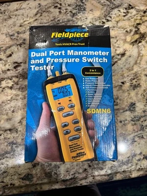 MANÓMETRO DE DOBLE PUERTO PIEZA DE CAMPO CON PROBADOR DE INTERRUPTOR DE PRESIÓN SDMN6 Foto 1 de 2
