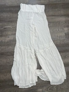 Sincerely Jules Damen Palazzohose mit weitem Bein weiß Größe M - Bild 1 von 4