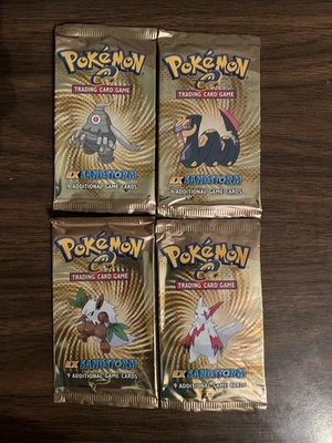 EX Sandstorm Empty Pack Wrapper - Complete Set Of 4, No Cards - Image 1 of 3