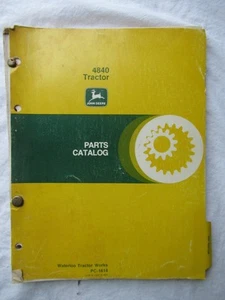 John Deere 4840 Waterloo Tractor Works Tractor Parts Catalog Manual PC-1614 - Picture 1 of 8