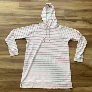 Southern Tide Damen Top Gr. Small Kapuze weiß grau rosa langarm - Bild 1 von 13