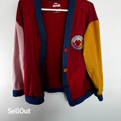 Cárdigan Suéter Disney Junior Minnie Mouse Niñas Bloque de Color 5T Foto 1 de 4