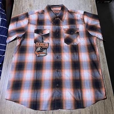 Dixxon 法兰绒公司 Fuel SS 纽扣竹衬衫 XL 码全新带标签 #32266 — 第 1/4 张图片