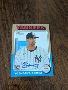 2024 Topps Heritage High Number Yoendrys Gomez Auto RC #ROA-YG New York Yankees - Picture 1 of 2