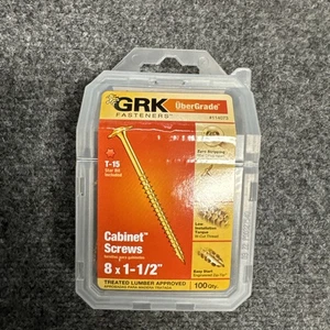 GRK 114073 #8 x 1-1/2 Zoll Gold Schrankschrauben - Bild 1 von 1