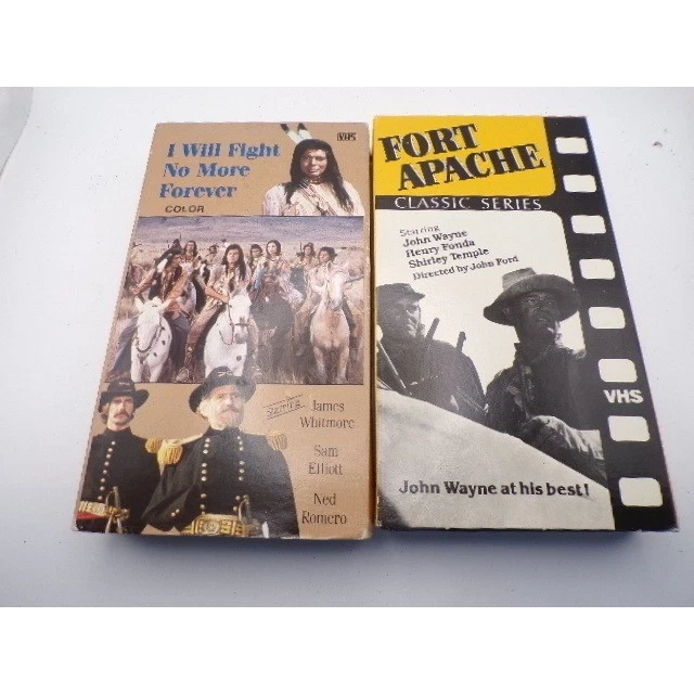 I Will Fight No More Forever Fort Apache VHS Lot Classic Western Movies Foto 1 de 1