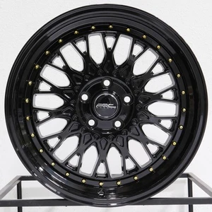 4-New 18" ARC AR1 Wheels 18x8.5 5x115 35 Black Rims 73.1 - Picture 1 of 7