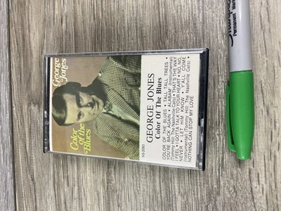 Vintage George Jones Cassette Color Of The Blues 1984 Gusto Country Music Tape - Image 1 of 4