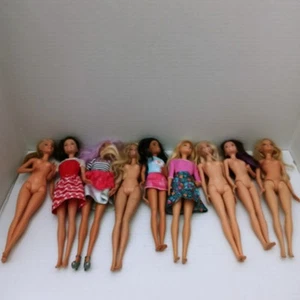 Barbie Puppen Konvolut 9 nackt nackt gekleidet verschiedene Stile Vintage bis jetzt - Bild 1 von 8
