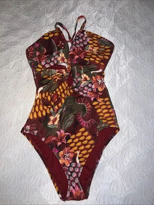 Traje de baño Sofia By Sofia Vergara de una pieza talla S (4-6) estampado selva nuevo sin etiquetas Foto 1 de 4