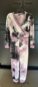 Art Class Girls Large 10-12 Jumpsuit Tie Dye Purple/Black - Picture 1 of 2