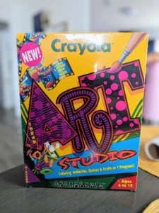 RARE Crayola Art Studio Coloring, Activities, Games & Crafts 1994 New Factory S. - Picture 1 of 9