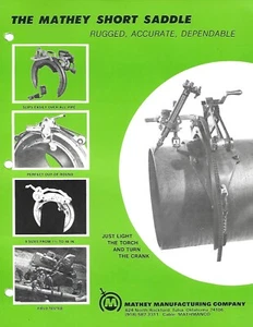 Equipment Ad - Mathey - Short Saddle - Pipe Torch Holder Cutter (TL420) - Picture 1 of 1