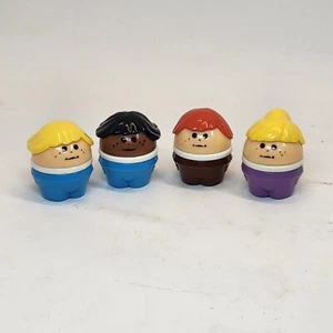 VTG Little Tikes Chunky Little People Chubby Toddle Tots Fisher Price Set Of 4 A - Picture 1 of 2