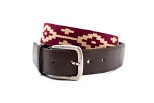 Woven Polo Belt Hand Made Lightweight Vegetable-Tanned Leather Polo Belt Unisex