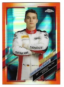2021 Topps Chrome Formula 1 Racing Topps Orange Future Stars #70 David Beckmann - Picture 1 of 1
