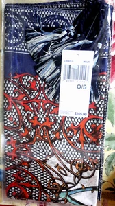 JOHNNY WAS Seidentuch MALERBLUME mit Quasten Kolibri Blumen - Neu in Verpackung - Bild 1 von 4