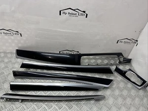 GENUINE 2013 BMW 5 SERIES F10 520D INTERIOR TRIM SET IN BLACK 668 - Picture 1 of 14