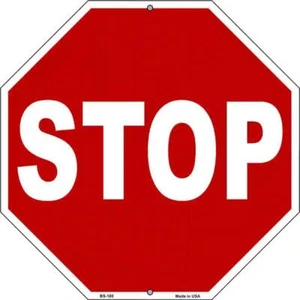 Letrero metálico octágono Stop 12" - Imagen 1 de 1