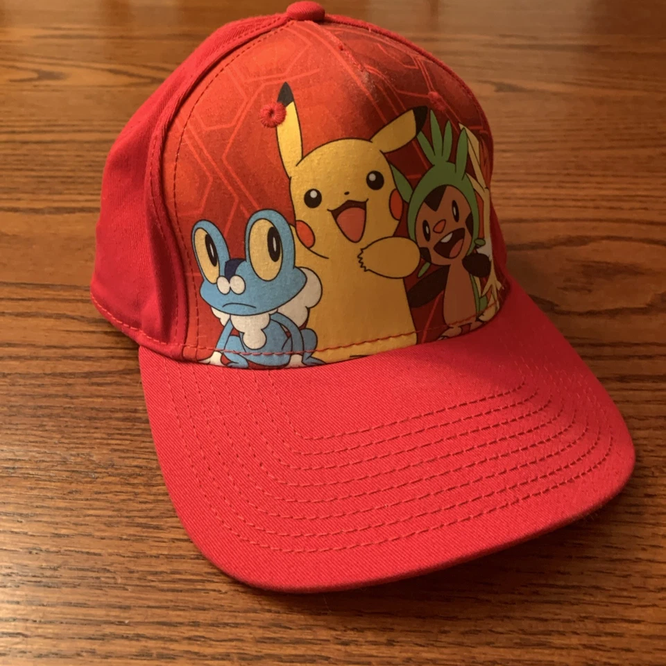 Pokemon El Original Rojo Snapback Gorra Sombrero Grupo Juvenil OSFM Foto 1 de 4