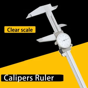 12" Shockproof Dial Caliper Stainless Steel 0.001" GRAD Calipers Lineal w/ Case - Bild 1 von 12